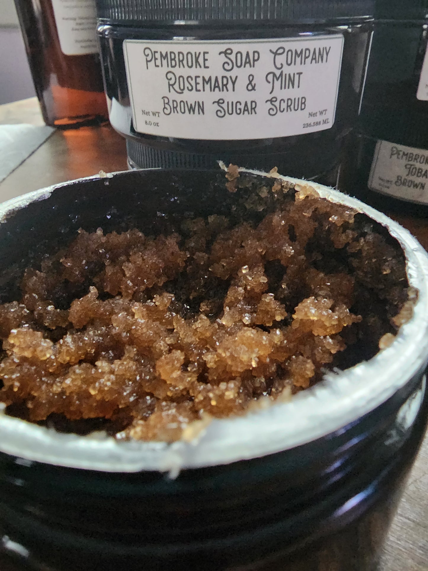 Rosemary Mint Brown Sugar Scrub
