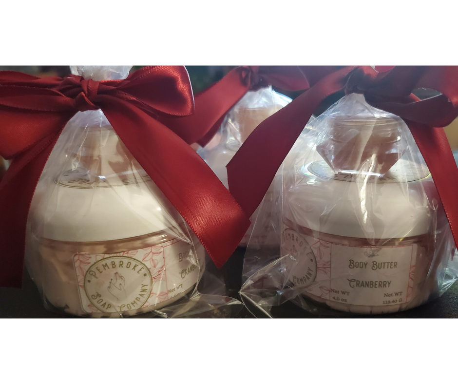 Cranberry Body Butter & Cranberry Sugar Lip Scrub